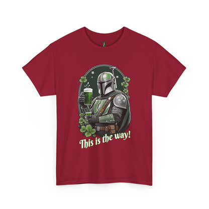 Star Wars T-shirt, Mando T-shirt, Mandalorian T-shirt, Mandalorian Drinking T-shirt, Star Wars Holiday T-shirt, Unisex Heavy Cotton Tee