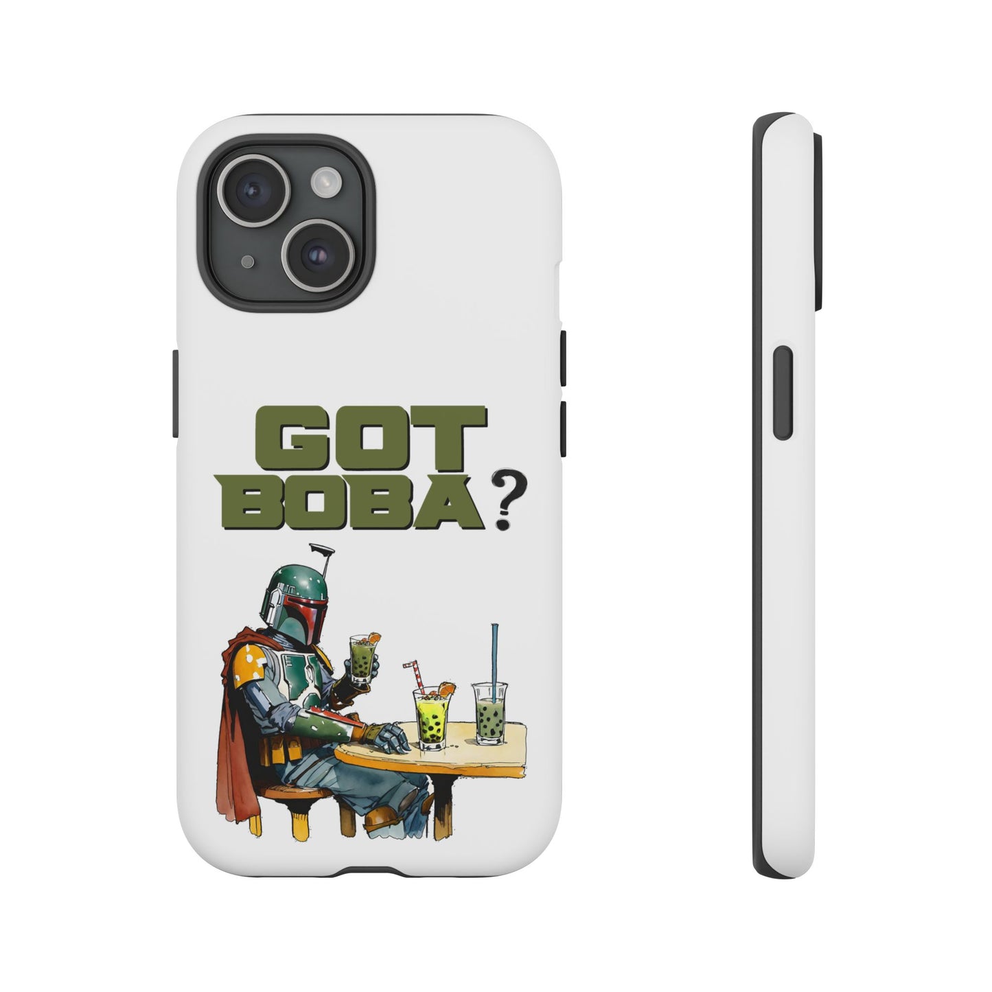 Tough Cases, Boba Fett Cell Phone Case, Star Wars Phone Cover, Rugged Phone Case, Funny Phone Case, Watercolor Design