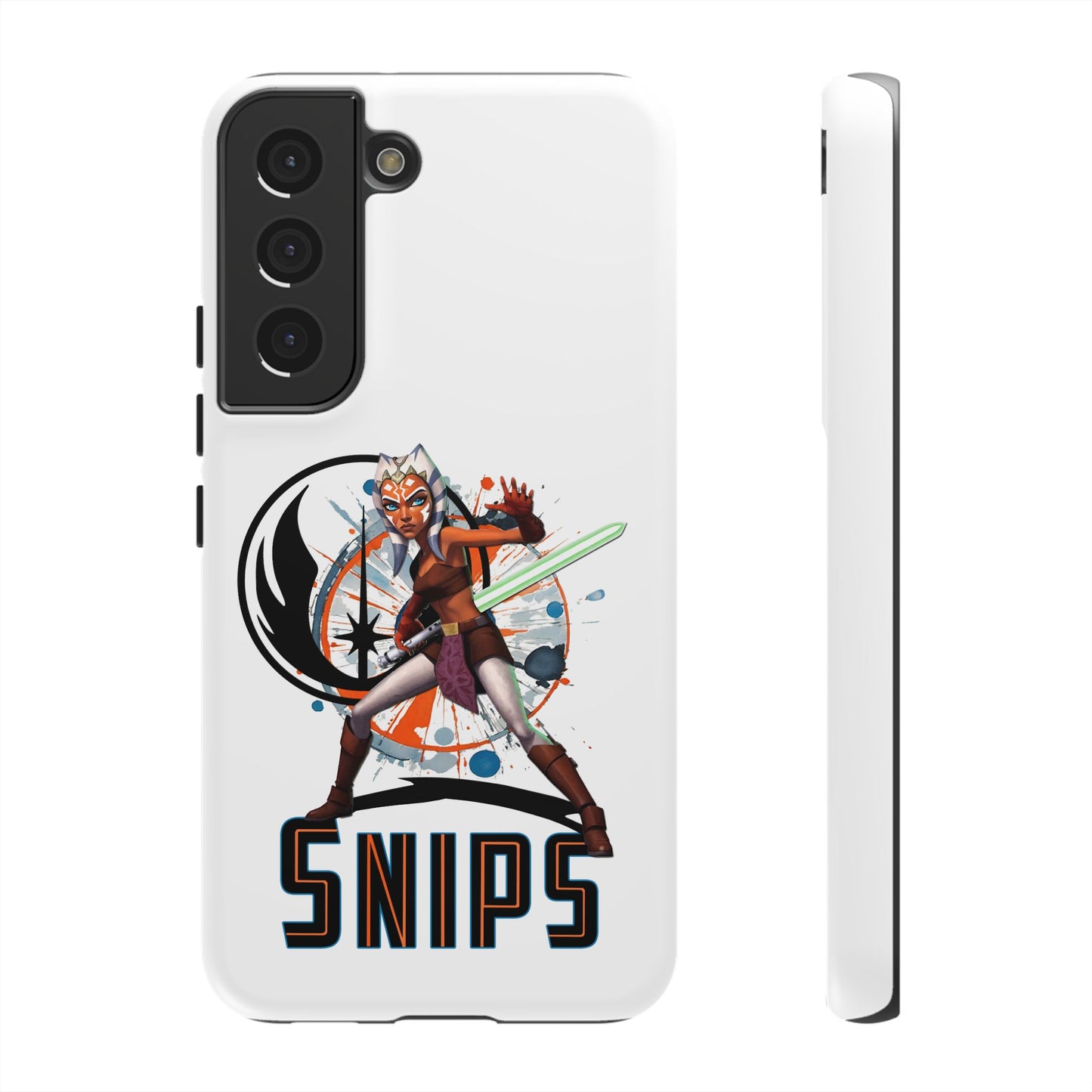 Tough Cases - Ahsoka Tano Star Wars Rugged Cell Phone Case, Snips Design, Lightweight & Durable, Ideal for Girl Power Fans, Nerds, Geeky