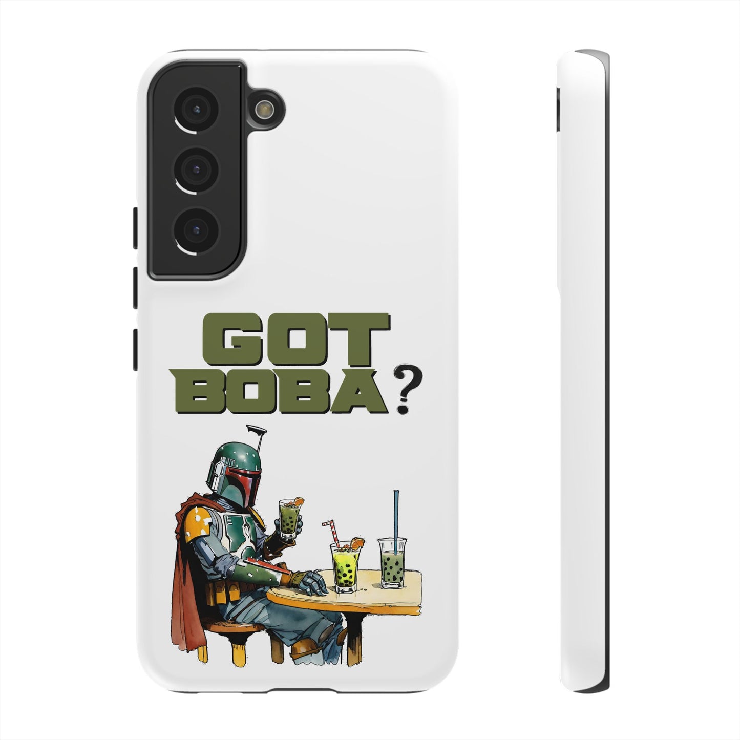 Tough Cases, Boba Fett Cell Phone Case, Star Wars Phone Cover, Rugged Phone Case, Funny Phone Case, Watercolor Design