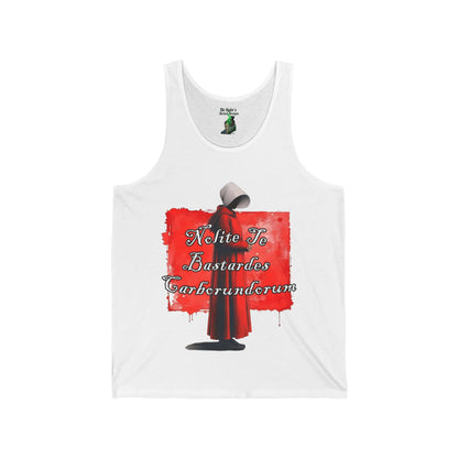 Handmaid Quote Tank Top — "Nolite Te Bastardes Carborundorum" Graphic