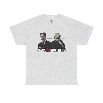 Marx Brothers Groucho and Karl Marx Unisex T-shirt, Comedy Trio Tee, Funny Parody Shirt, Political Satire Top, Hilarious Graphic Tee