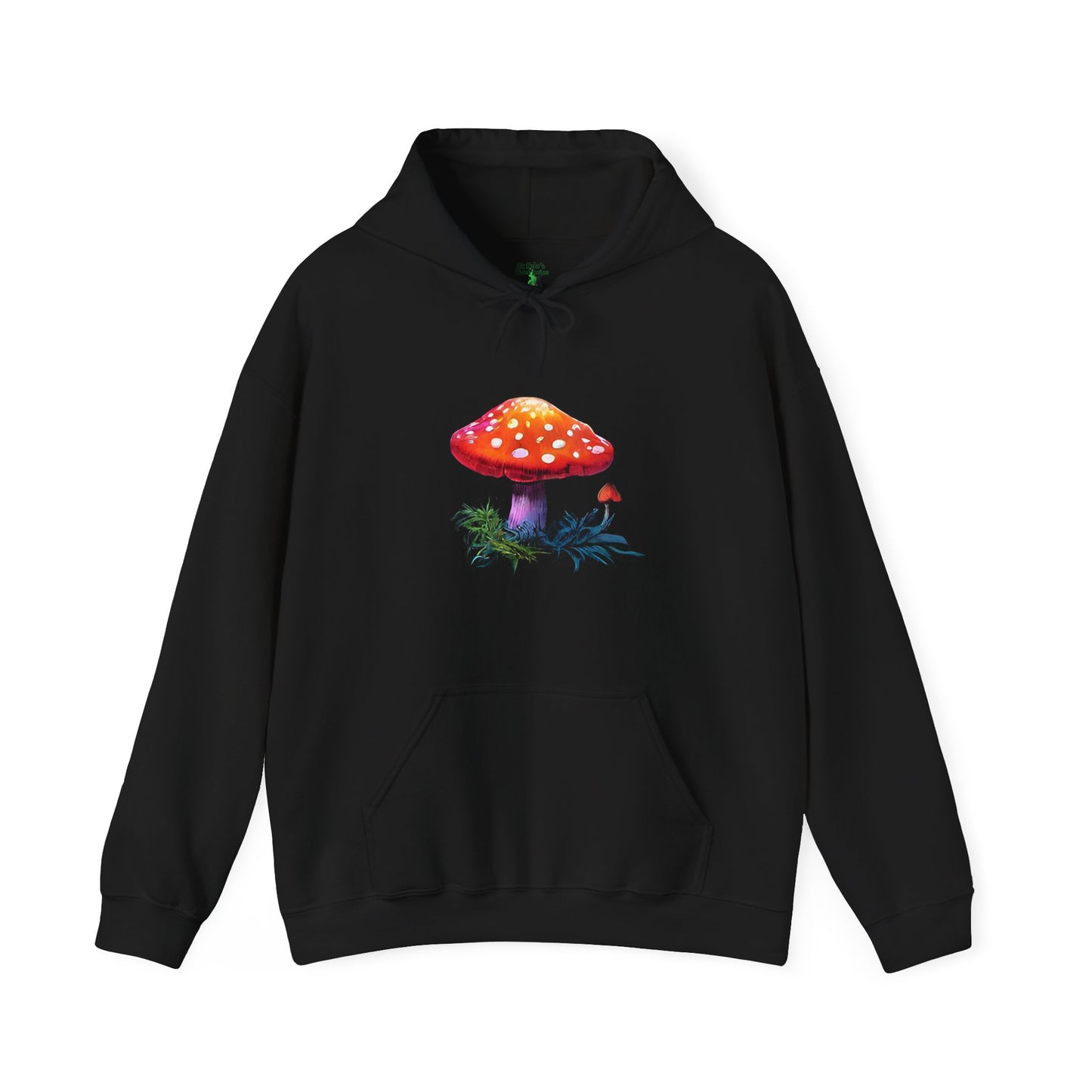 Gnome Magic Mushroom Hoodie Sweatshirt, Psychedelic Trippy Fantasy Sweatshirt, Festival Concert Statement Piece, Unique Colorful Unisex