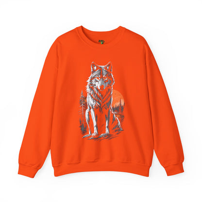 Wolf Moon Unisex Sweatshirt - North American Gray Wolf Design - Endangered Species Awareness Hoodie, Nature Lover Gift, Wildlife