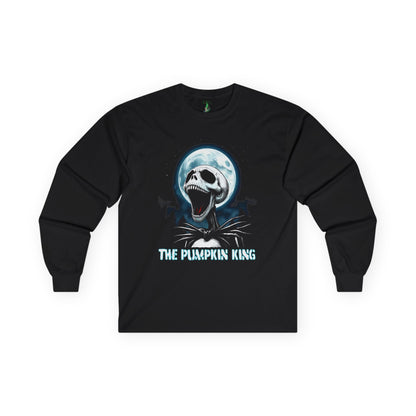Unisex Long Sleeve Tee, The Pumpkin King Tee, Nightmare Jack Tee, Halloween T-shirt, Christmas T-shirt
