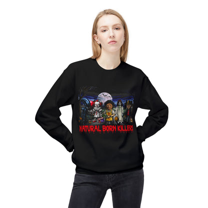 Horror Movie Halloween Parody Sweatshirt, Scary Movie Icons Graphic Crewneck Sweatshirt, Halloween Costume Apparel, Horror Movie Fan Gift,