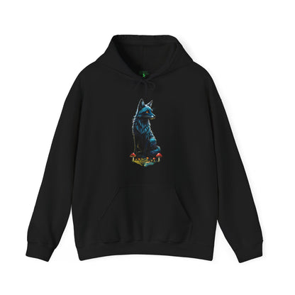 Fantasy Fox and Fairy 2-sided Unisex Heavy Blend Hooded Sweatshirt, Enchanting Fairy Tee, Ideal Gift for Fairy Lovers, Fantasy-themed Hoodies