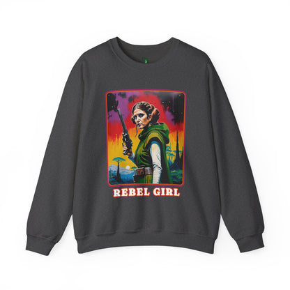 Princess Leia Crewneck Sweatshirt, Rebel Princess Leia Shirt, Star Wars Sweatshirt, Sci-Fi Sweatshirt, Cosplay Sweatshirt, Leia Rebel Girls