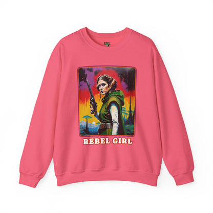 Princess Leia Crewneck Sweatshirt, Rebel Princess Leia Shirt, Star Wars Sweatshirt, Sci-Fi Sweatshirt, Cosplay Sweatshirt, Leia Rebel Girls