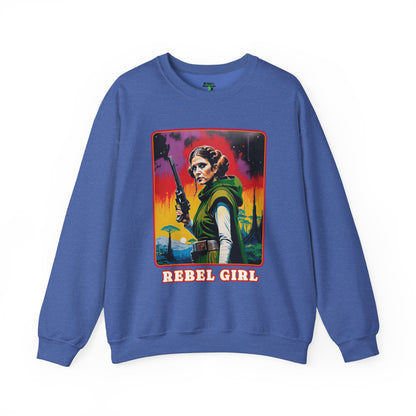 Princess Leia Crewneck Sweatshirt, Rebel Princess Leia Shirt, Star Wars Sweatshirt, Sci-Fi Sweatshirt, Cosplay Sweatshirt, Leia Rebel Girls