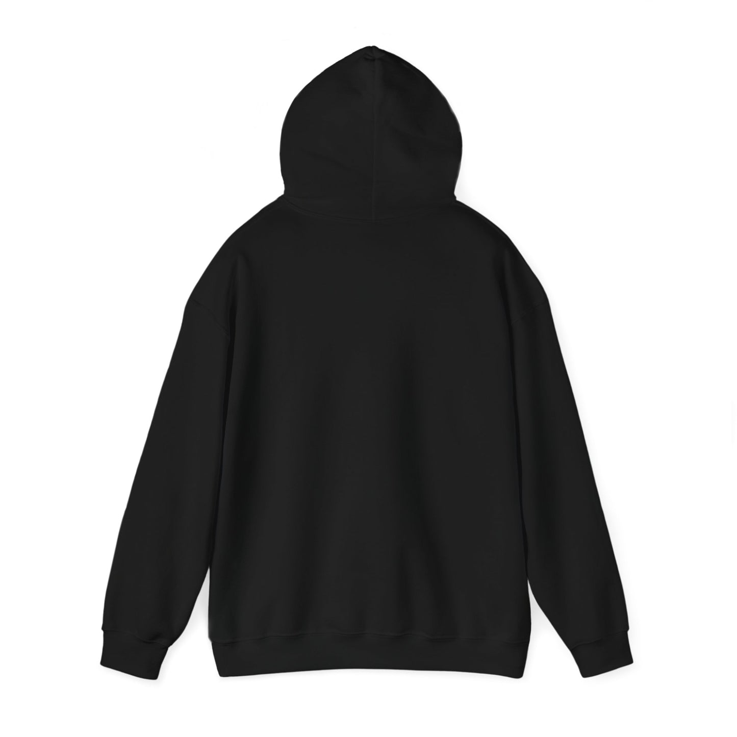 Rear view of this Unisex Cotton Hoodie.