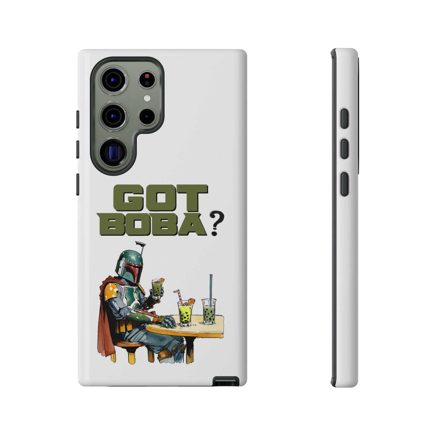 Tough Cases, Boba Fett Cell Phone Case, Star Wars Phone Cover, Rugged Phone Case, Funny Phone Case, Watercolor Design