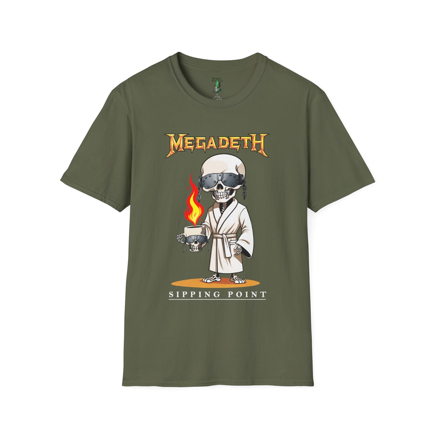 Sipping Time "Vic" Megadeth T-shirt - Gildan Softstyle T-Shirt