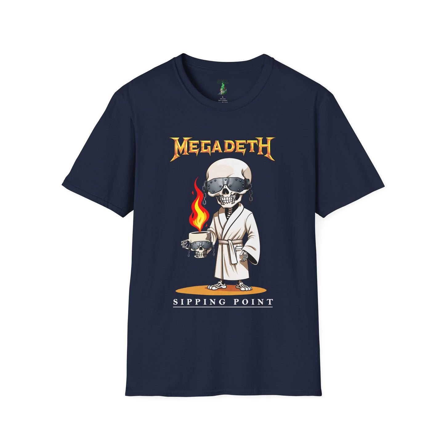 Sipping Time "Vic" Megadeth T-shirt - Gildan Softstyle T-Shirt