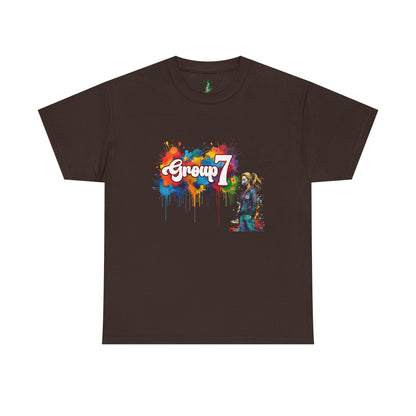 Colorful Group 7 Unisex Tee - Group 7 support t-shirt, TikTok Group 7 merch