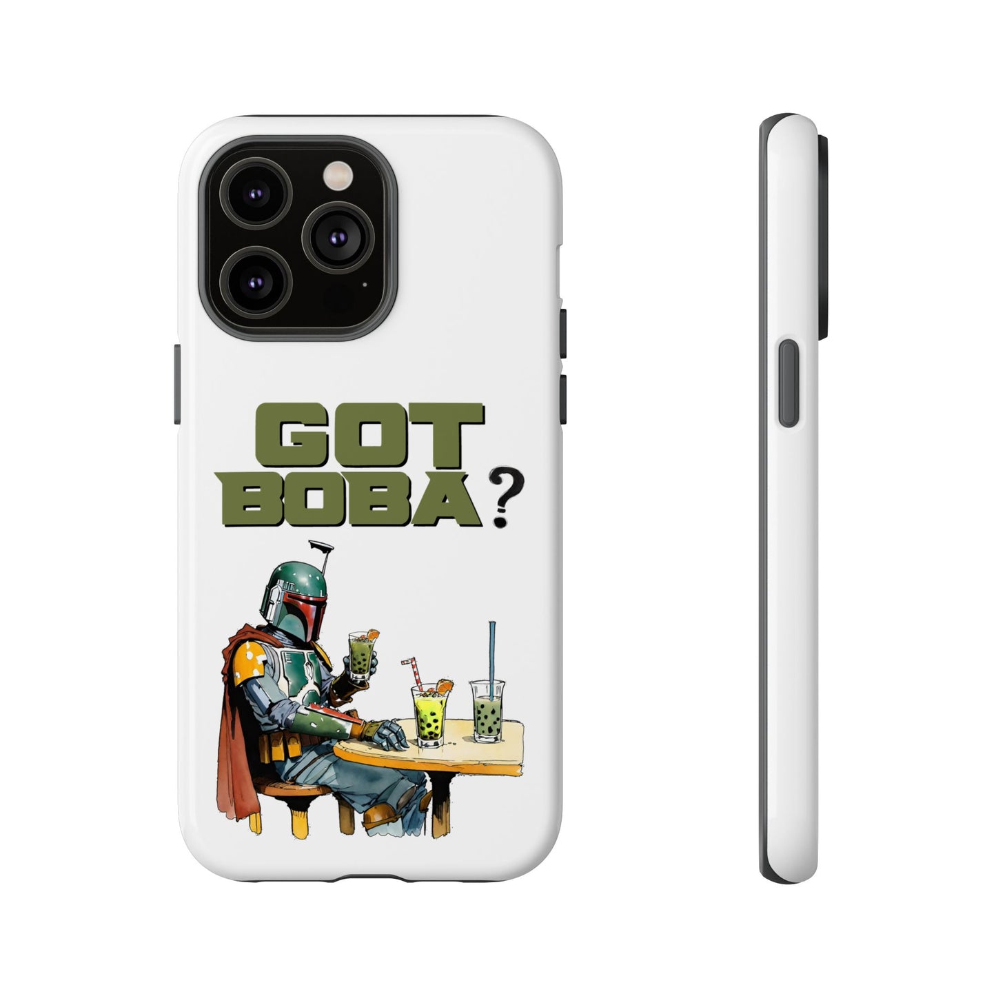 Tough Cases, Boba Fett Cell Phone Case, Star Wars Phone Cover, Rugged Phone Case, Funny Phone Case, Watercolor Design