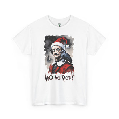 Edgar Allen Poe Santa T‑Shirt — "Ho Ho Poe!" Gothic Christmas Tee