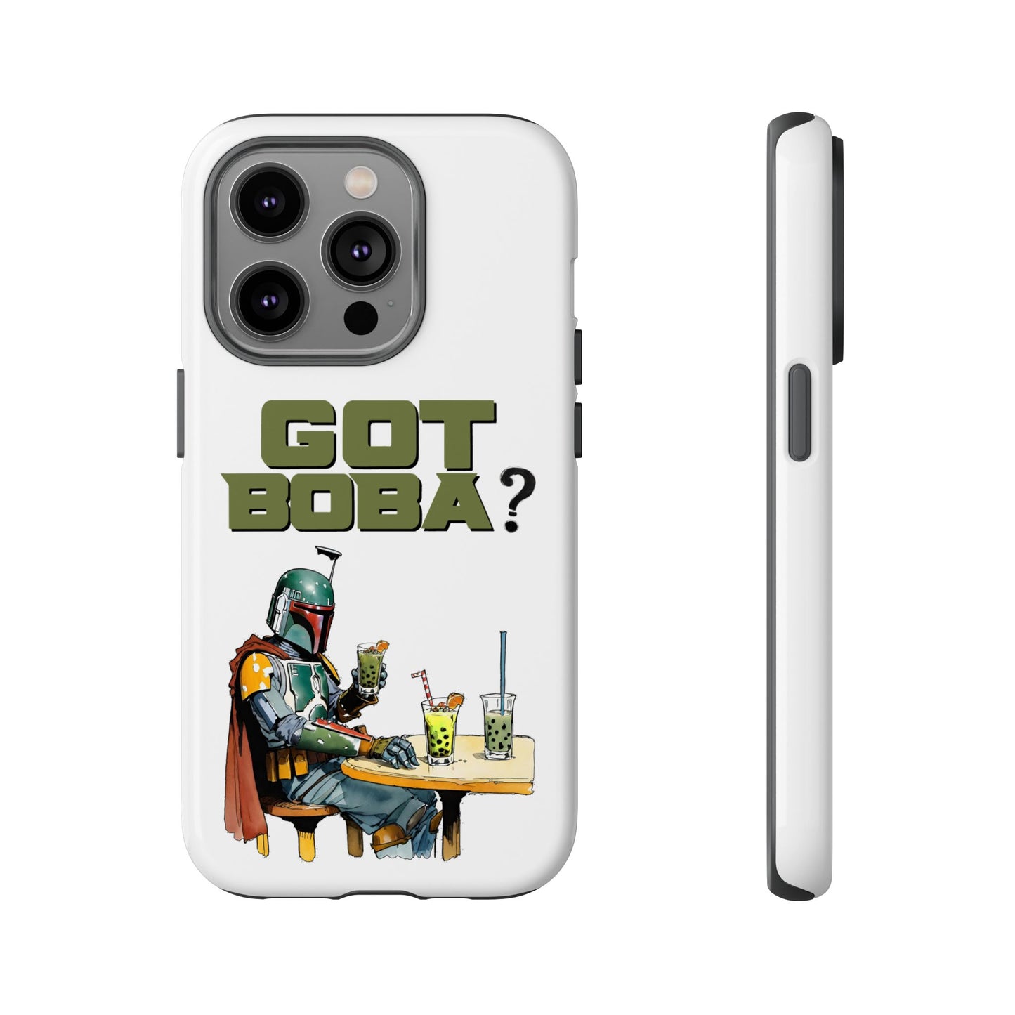 Tough Cases, Boba Fett Cell Phone Case, Star Wars Phone Cover, Rugged Phone Case, Funny Phone Case, Watercolor Design