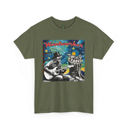 Woodworker Tongue & Groove Unisex Heavy Cotton Tee