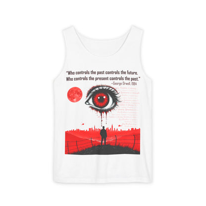 George Orwell 1984 Unisex Tank Top, Classic Literary Quote Shirt, Readers Gift, Novel Quote Cotton Tee, Inspirational Orwellian Clothing