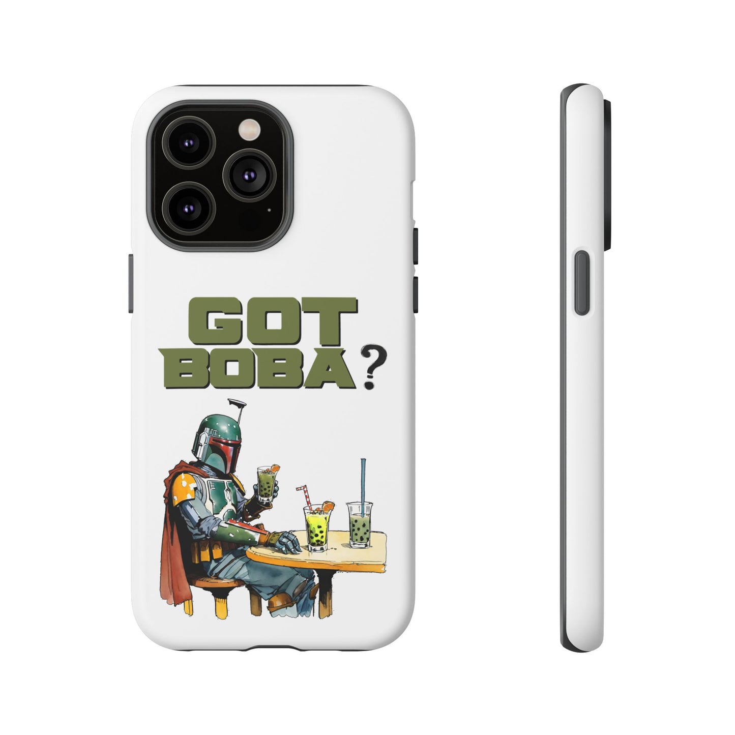 Tough Cases, Boba Fett Cell Phone Case, Star Wars Phone Cover, Rugged Phone Case, Funny Phone Case, Watercolor Design