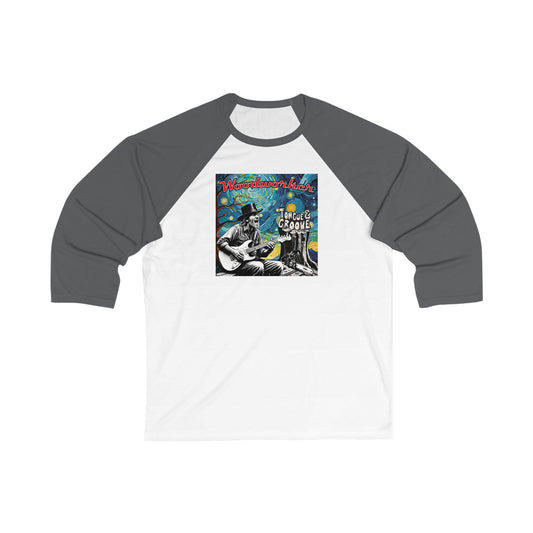 Vintage Music-Themed Unisex 3/4 Sleeve Baseball Tee - Perfect Gift for Music Lovers