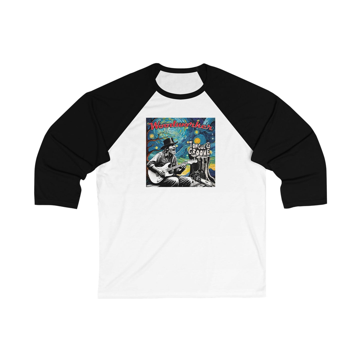 Vintage Music-Themed Unisex 3/4 Sleeve Baseball Tee - Perfect Gift for Music Lovers