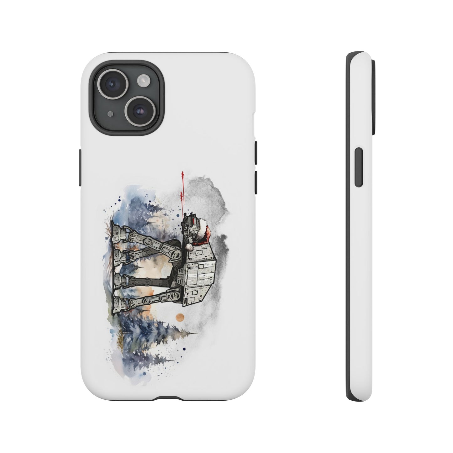 Tough Cases: Star Wars AT-AT Walker Santa Hat Rugged Cell Phone Case - Christmas Holiday Gift, Darth Santa iPhone Models, Unique Festive