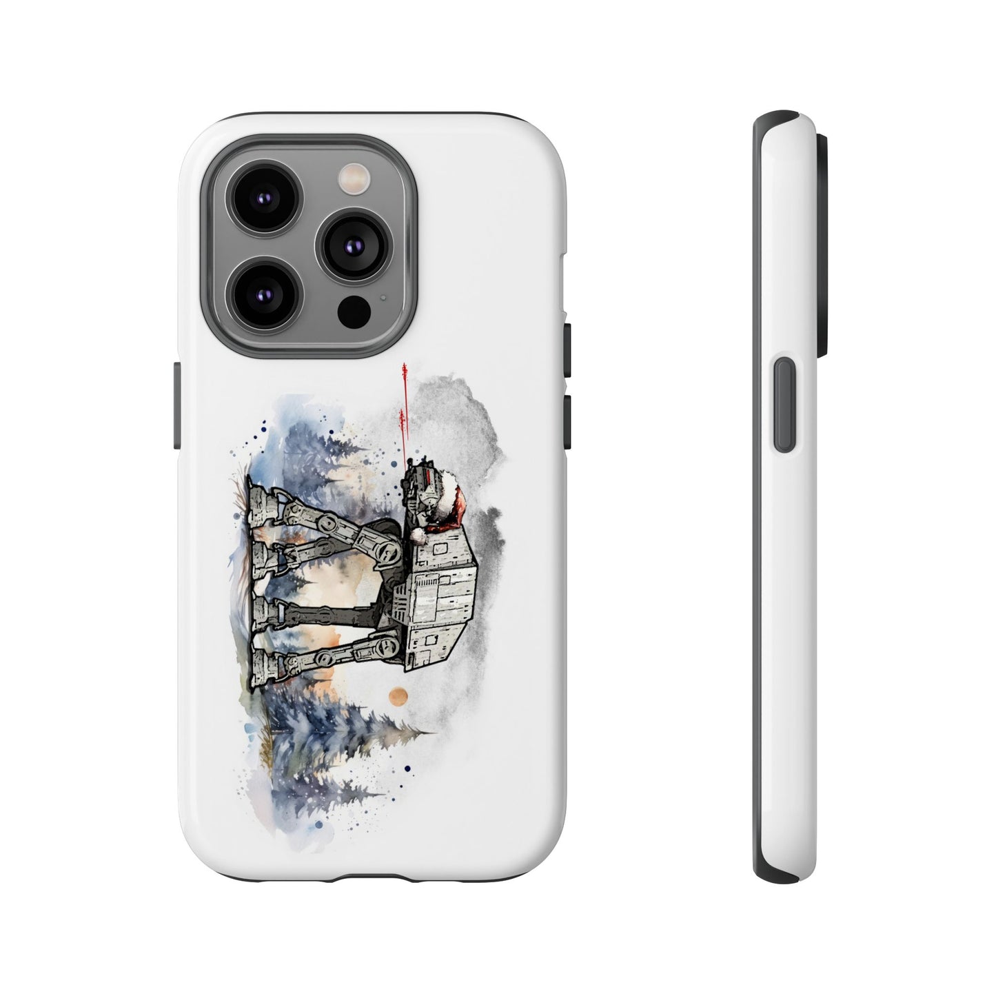 Tough Cases: Star Wars AT-AT Walker Santa Hat Rugged Cell Phone Case - Christmas Holiday Gift, Darth Santa iPhone Models, Unique Festive