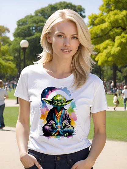 Yoda Yoga Shirt, Yoda T-shirt, Empire Strikes Back, Yoga Yoga design, Yoga apparel, Ladies Yoga shirt, Unisex Heavy Cotton T-shirt