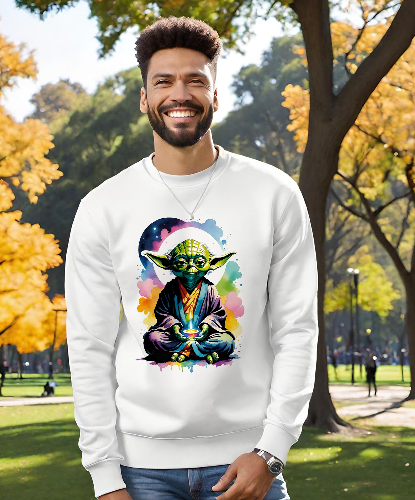 Star Wars Sweatshirt, Yoda Sweatshirt, Empire Strikes Back, Yoga Yoga design, Yoga apparel, Ladies Yoga Sweatshirt, Unisex Sweatshirt