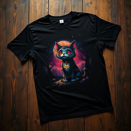 Pluto the Cat T-shirt, Edgar Allen Poe's Cat, The Black Cat Tee, Ultra Cotton Unisex T-shirt