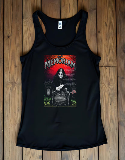 Ozzy Osbourne Memoriam Tank Top, Heavy Cotton Tee, Rock Music Fan Apparel, Concert Shirt, Unisex Sleeveless Top