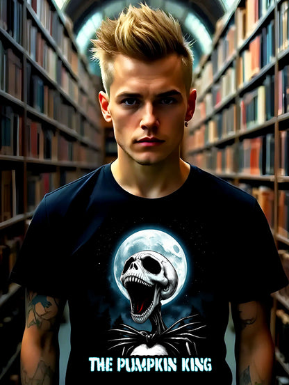 Nightmare Jack Unisex Tee, Halloween Shirt, Pumpkin King Tee, Graphic Tee for Fans, Movie Merchandise, Spooky Gift Idea