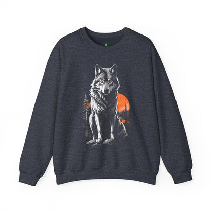 Wolf Moon Unisex Sweatshirt - North American Gray Wolf Design - Endangered Species Awareness Hoodie, Nature Lover Gift, Wildlife