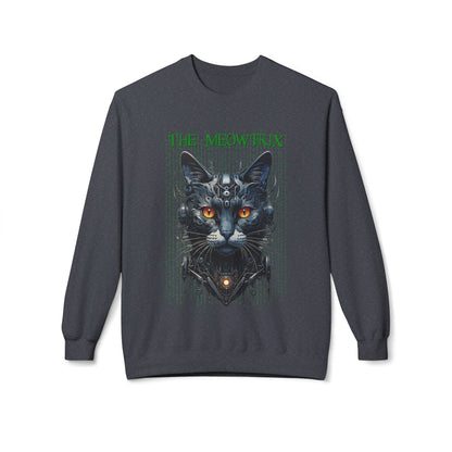 Matrix Cat Parody Sweatshirt, Funny Meowtrix Design, Cat Lover Gift, Movie Parody Shirt, Cool Neo Cat Apparel