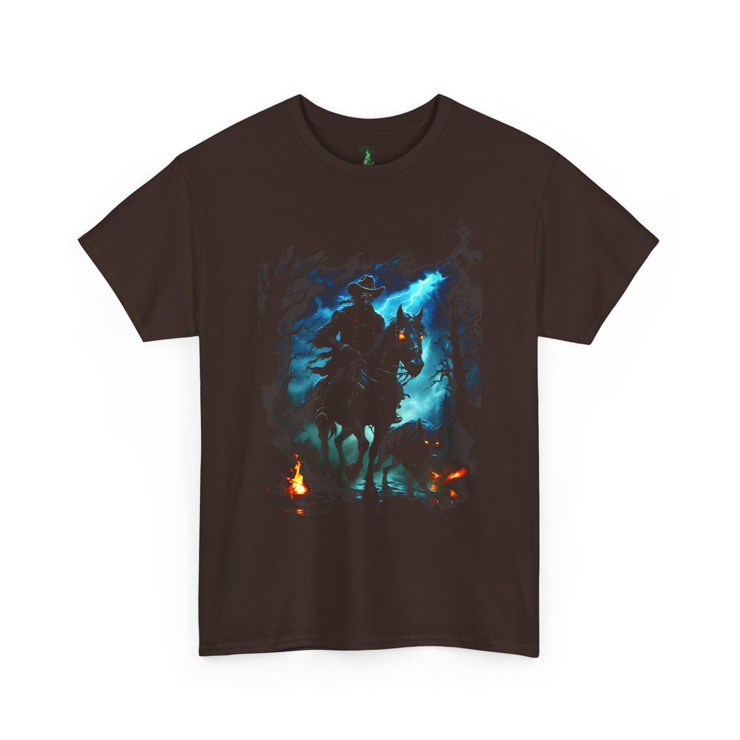 Dark Rider Graphic Tee - Headless Horseman Halloween Shirt
