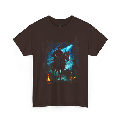 Dark Rider Graphic Tee - Headless Horseman Halloween Shirt