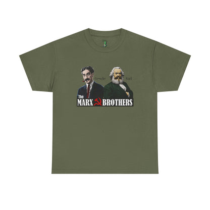 Marx Brothers Groucho and Karl Marx Unisex T-shirt, Comedy Trio Tee, Funny Parody Shirt, Political Satire Top, Hilarious Graphic Tee