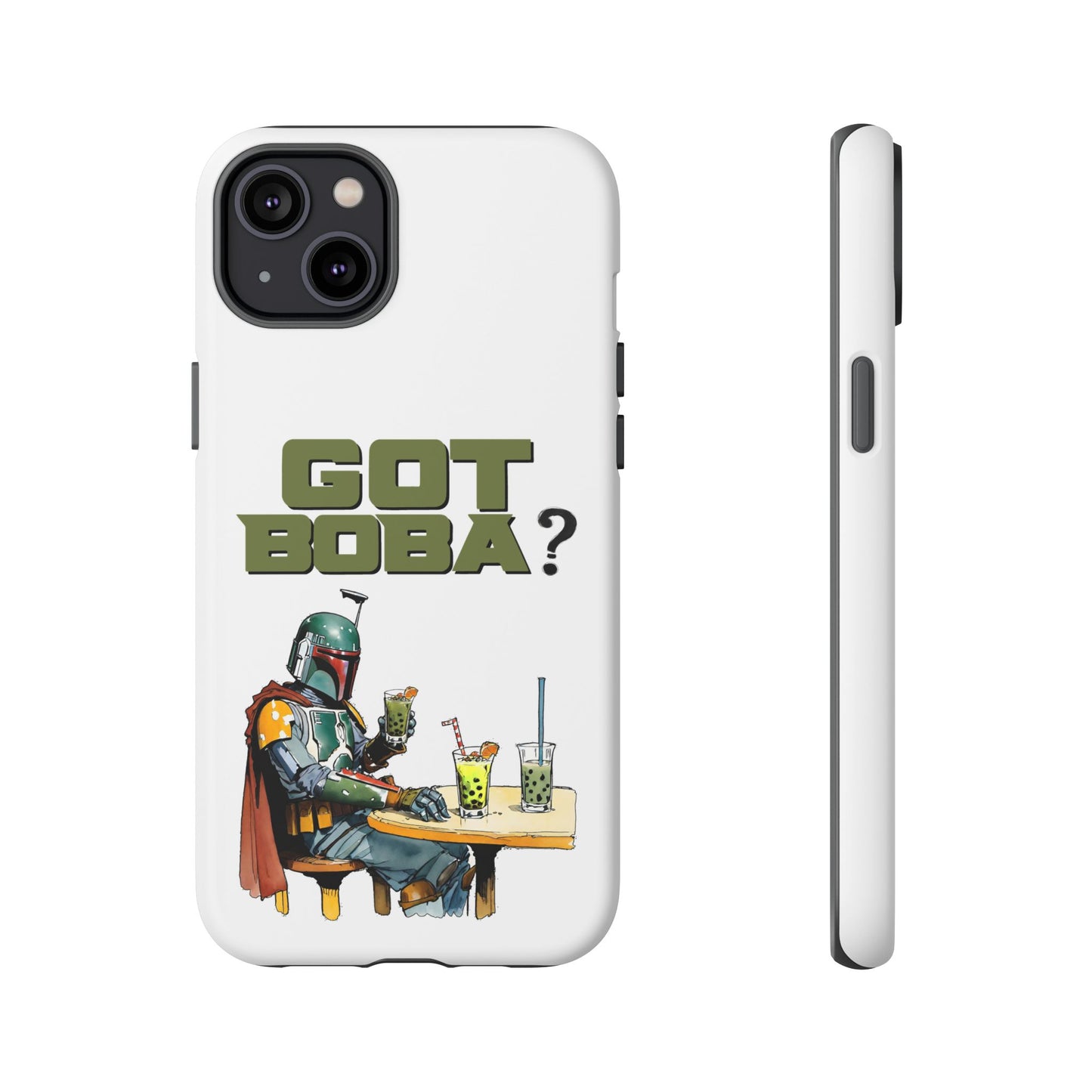 Tough Cases, Boba Fett Cell Phone Case, Star Wars Phone Cover, Rugged Phone Case, Funny Phone Case, Watercolor Design