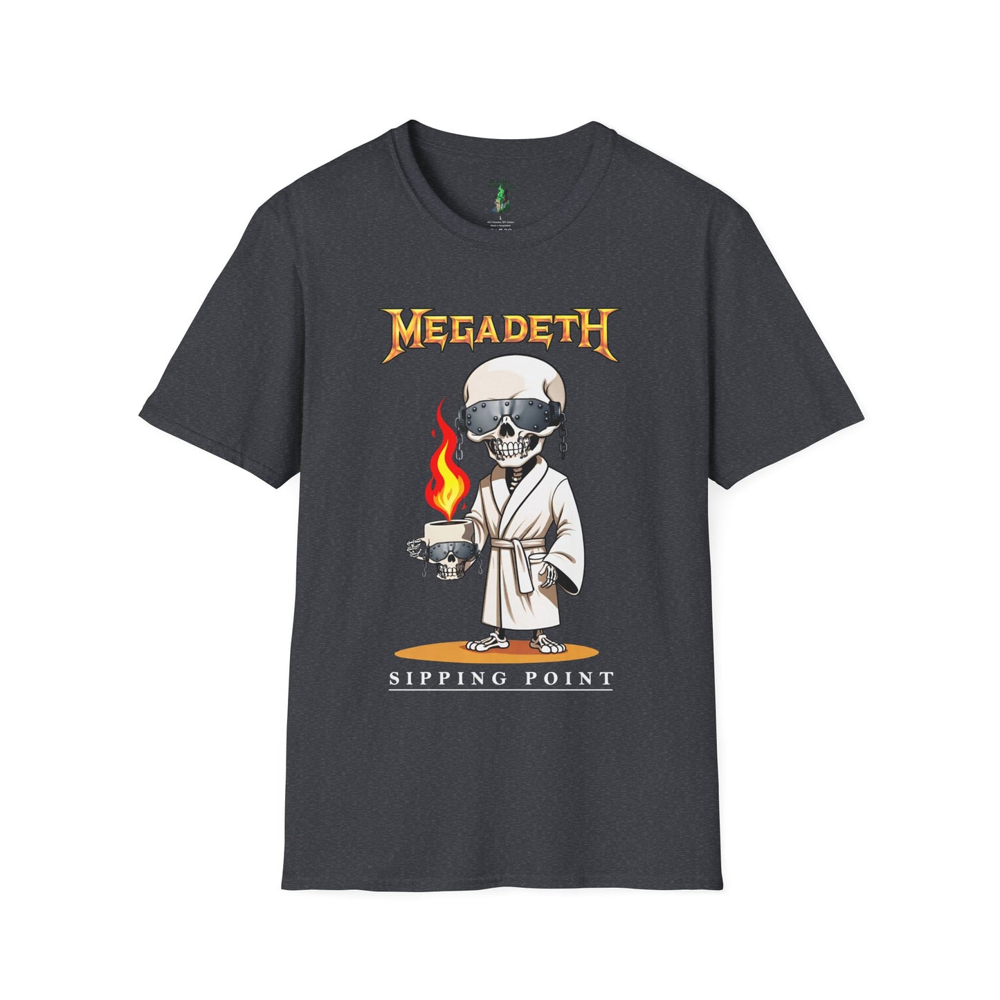 Sipping Time "Vic" Megadeth T-shirt - Gildan Softstyle T-Shirt