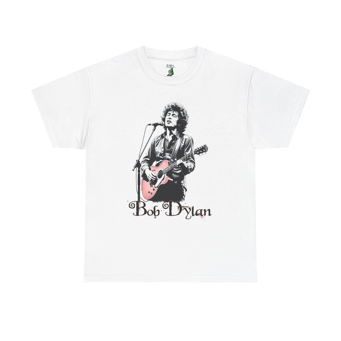 Bob Dylan Unisex Heavy Cotton Tee, Vintage Band Shirt, Music Lover Gift, Concert Apparel, Retro Graphic Tee