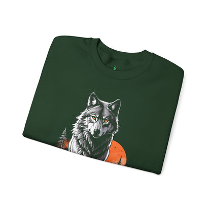 Wolf Moon Unisex Sweatshirt - North American Gray Wolf Design - Endangered Species Awareness Hoodie, Nature Lover Gift, Wildlife