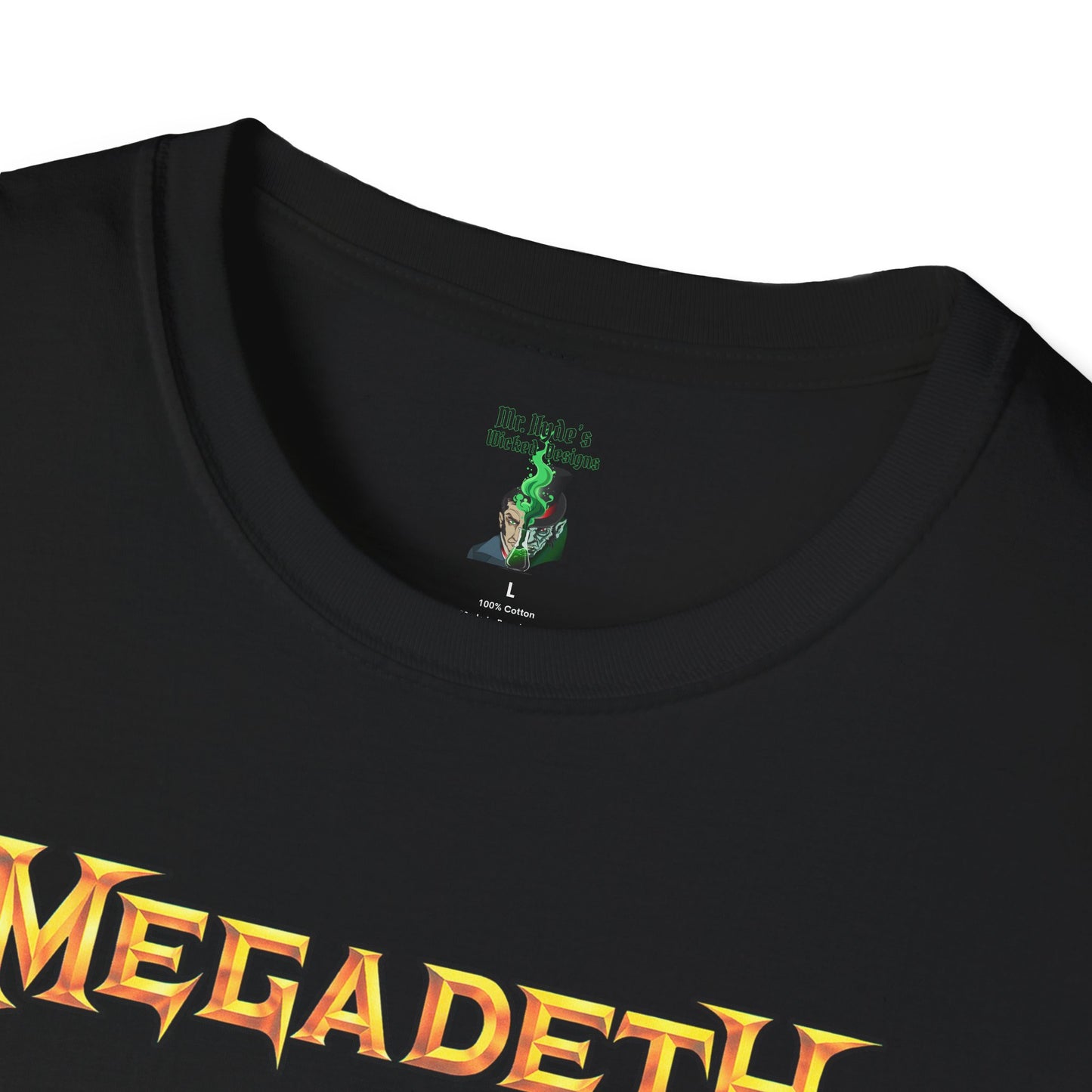Sipping Time "Vic" Megadeth T-shirt - Gildan Softstyle T-Shirt