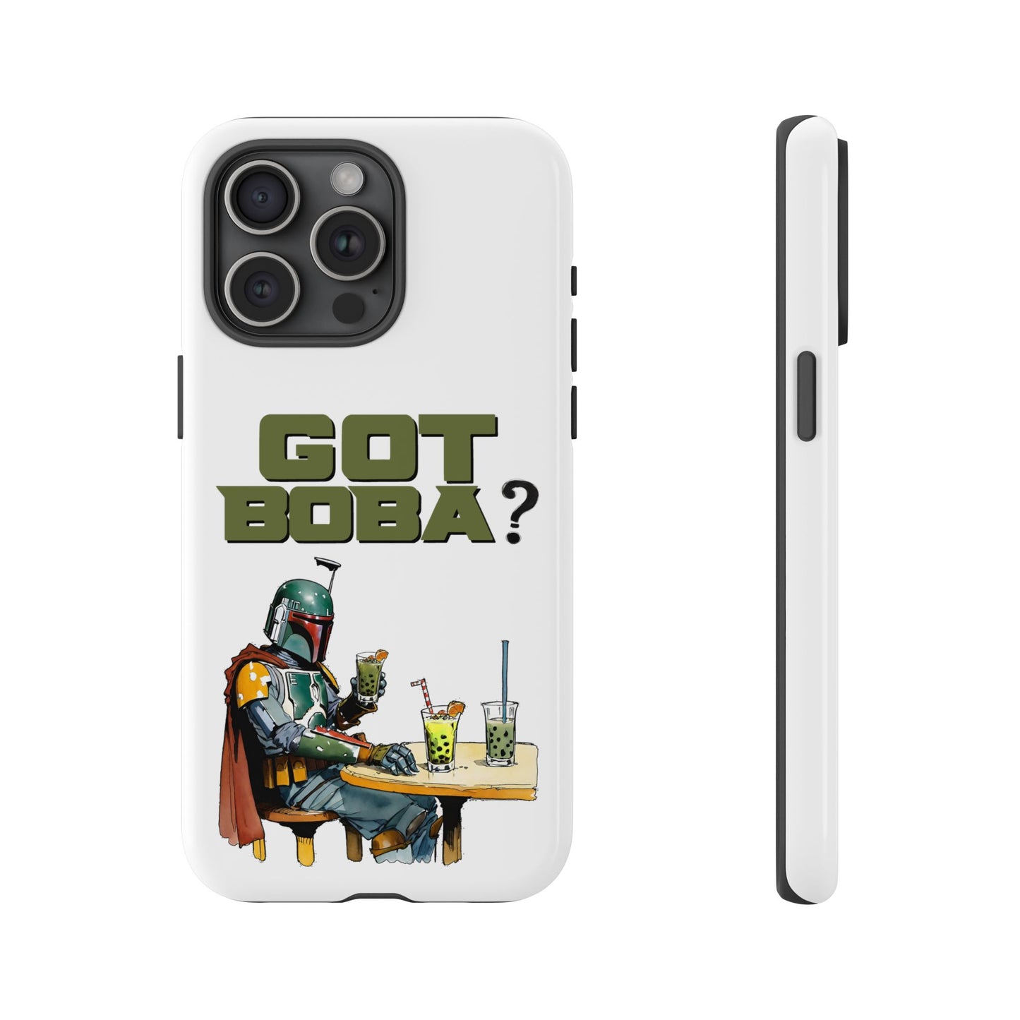 Tough Cases, Boba Fett Cell Phone Case, Star Wars Phone Cover, Rugged Phone Case, Funny Phone Case, Watercolor Design