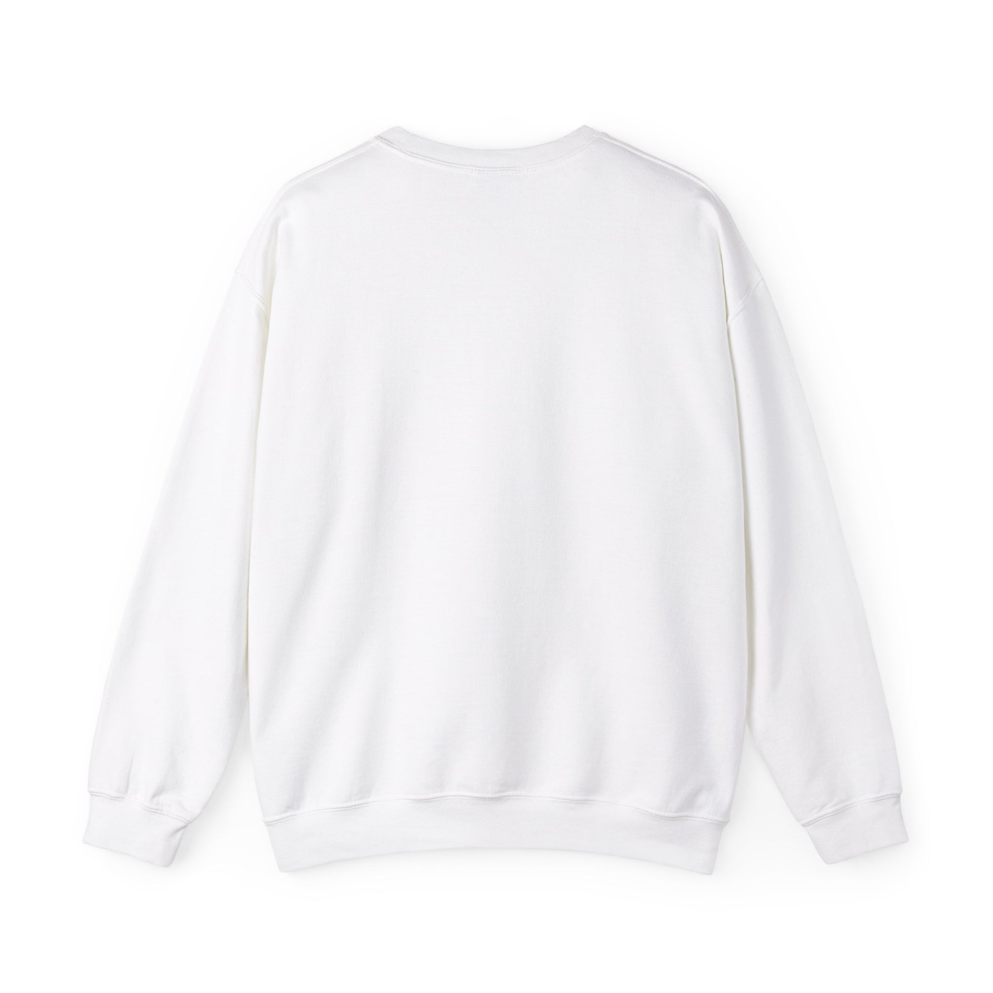 Gildan unisex heavy cotton sweatshirt view of reverse side.