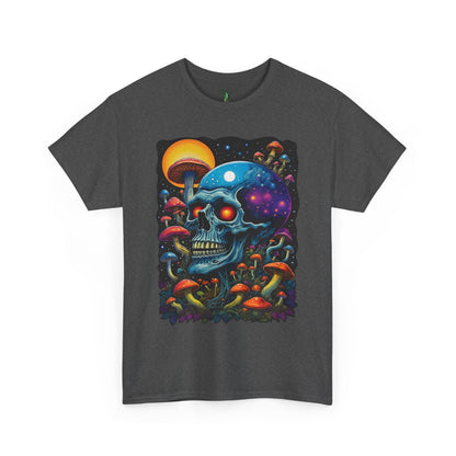 Magic Mushroom Skull Tee, Trippy Shirt, Psychedelic Tshirt, Artistic Clothing, Festival Apparel