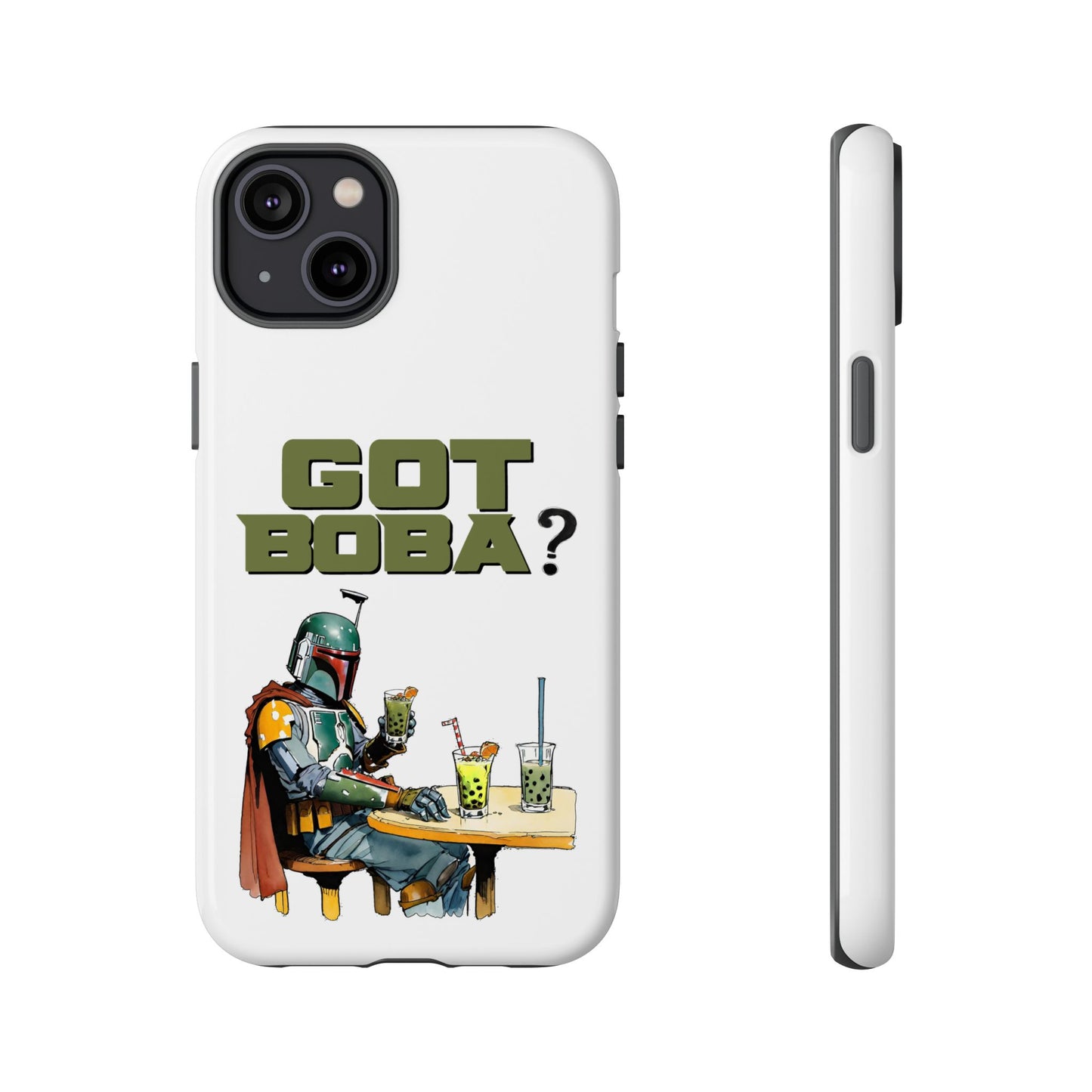 Tough Cases, Boba Fett Cell Phone Case, Star Wars Phone Cover, Rugged Phone Case, Funny Phone Case, Watercolor Design