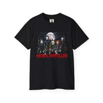 Natural Born Killers t-shirt, Movie Murders T-shirt, Ghostface Tee, Jason Voorhees T-shirt, Michael Myers Tee. Chucky Tee, Pinhead T-shirt, Halloween T-shirt, Unisex Ultra Cotton Tee