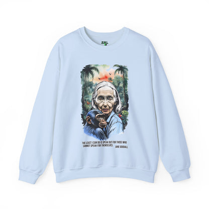 Jane Goodall Inspired Crewneck Sweatshirt, Unisex Sweatshirt, Eco-Friendly Apparel, Gift for Animal Lovers, Inspirational Quote [...]